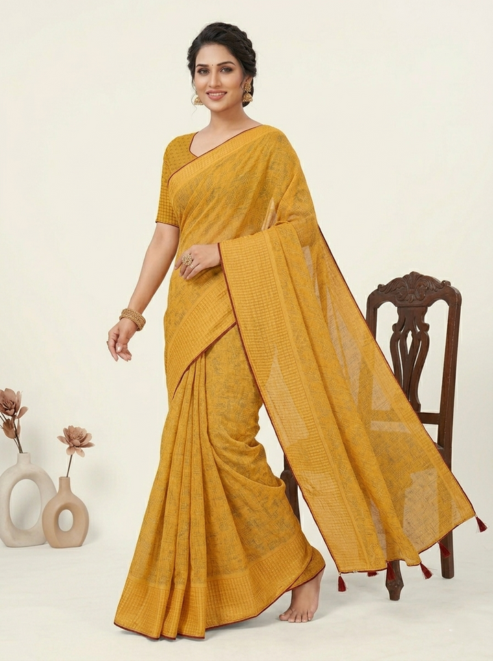 MALTI DAIMOND PRINTED SAREE