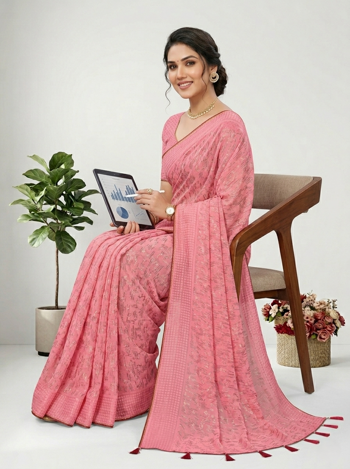 MALTI DAIMOND PRINTED SAREE