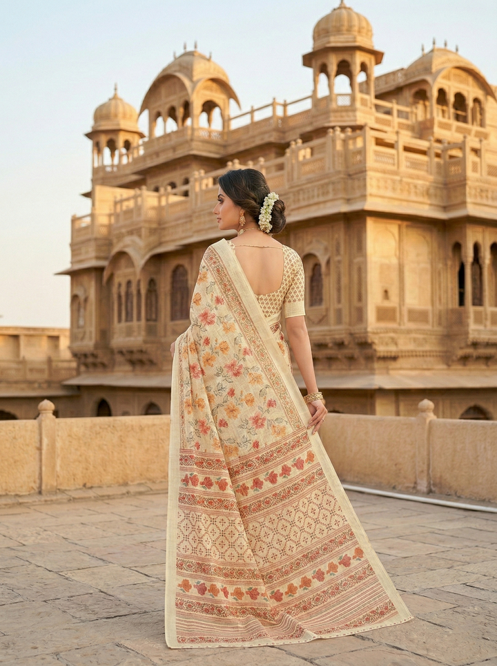 GHUNGHAT PRINTED SAREE