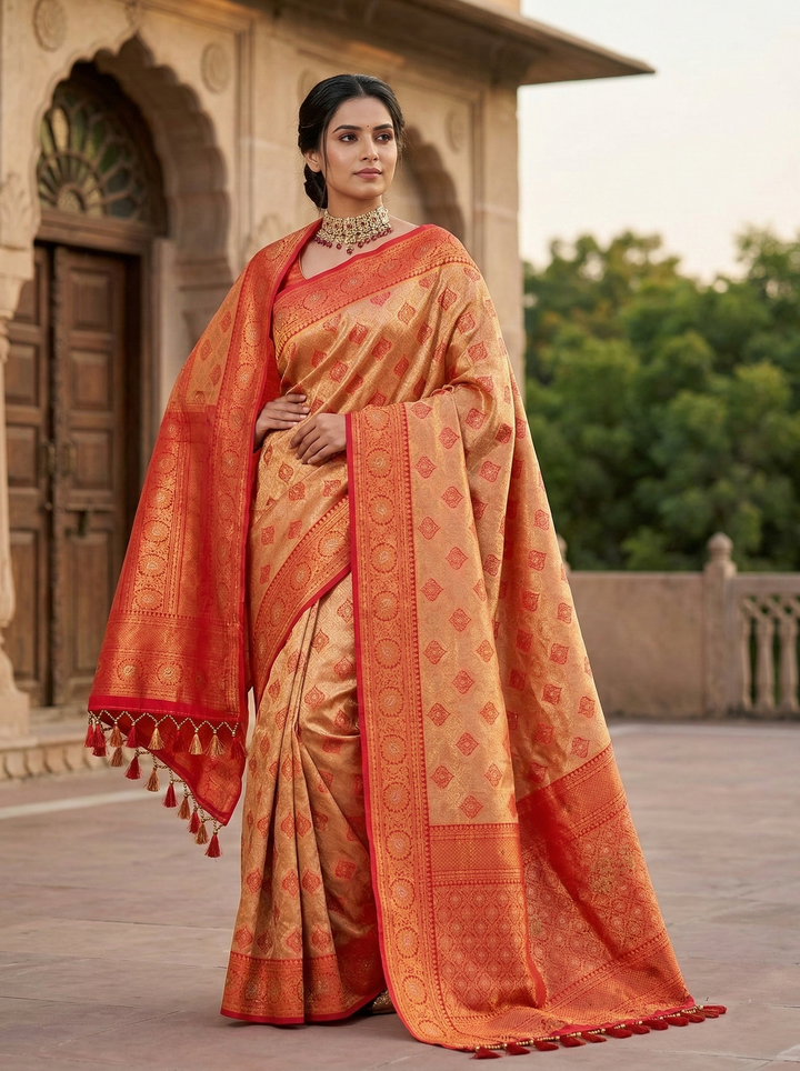 GANAPATI SWAROVSKI SOUTH INDIAN SAREE
