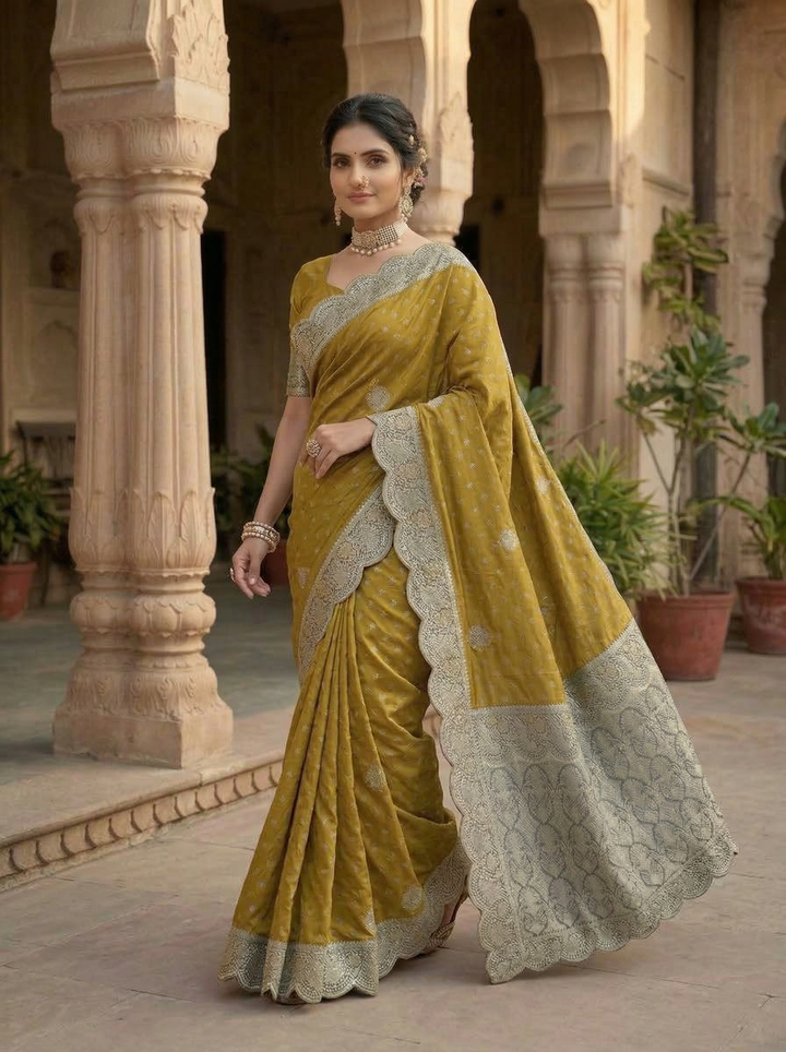 KESARIYA SOUTH INDIAN SAREE