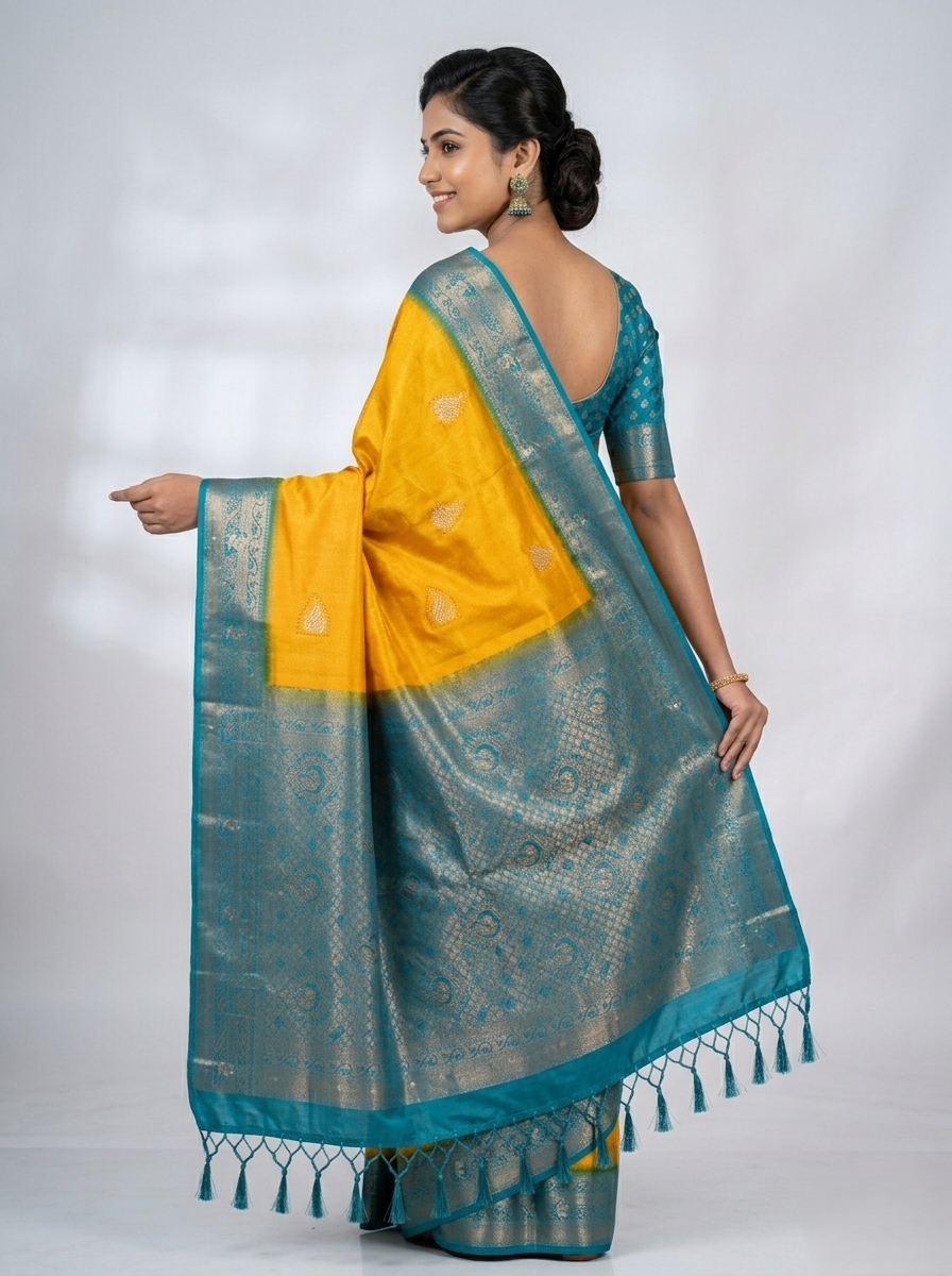 GANAGA SWAROVSKI WORK SAREE 1111