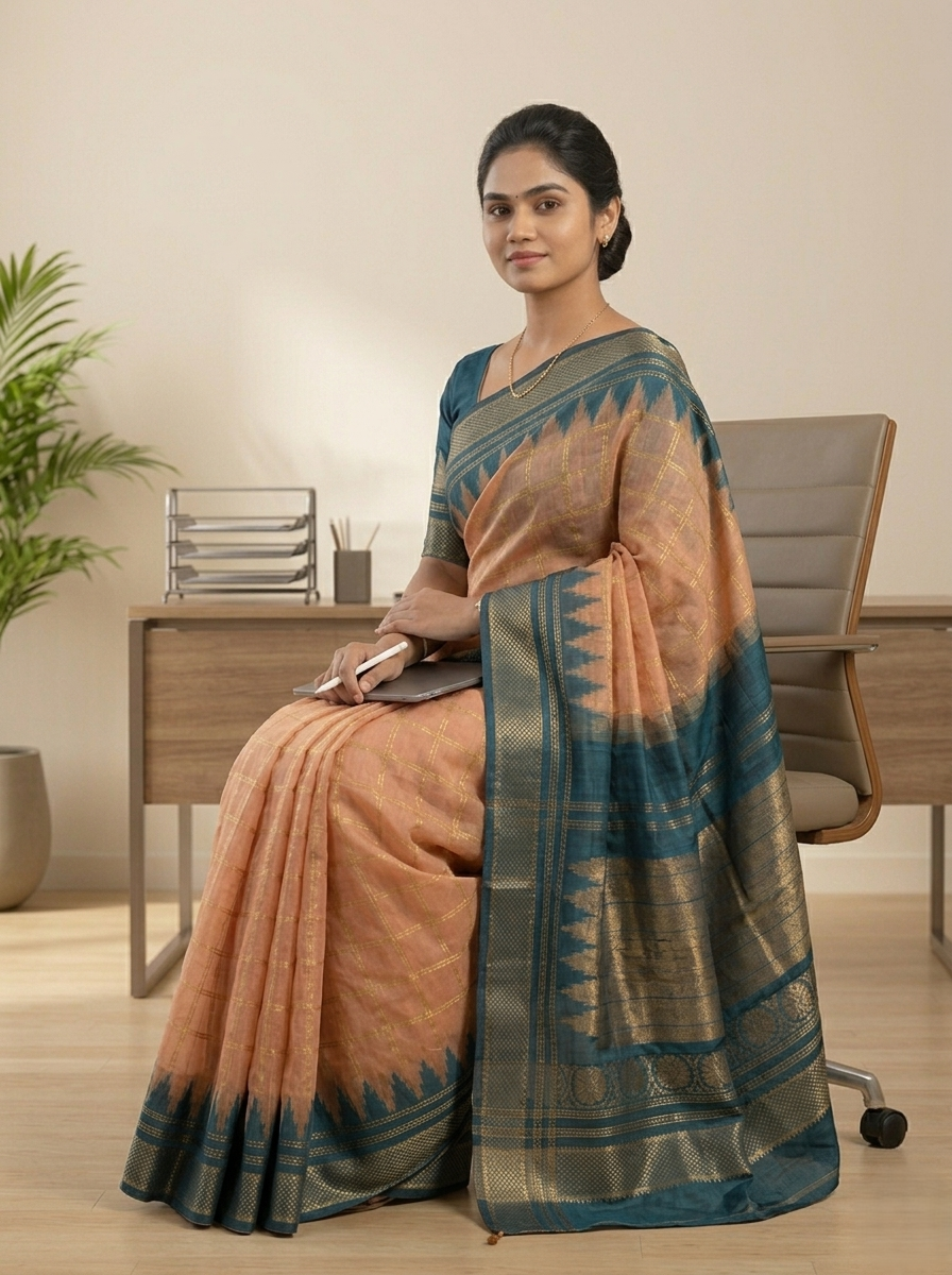 KATPADAR TISSUE SAREE D-3292