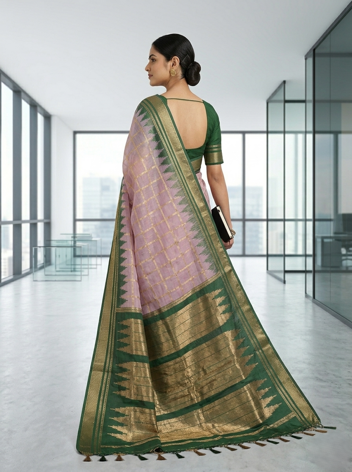 KATPADAR TISSUE SAREE D-3292