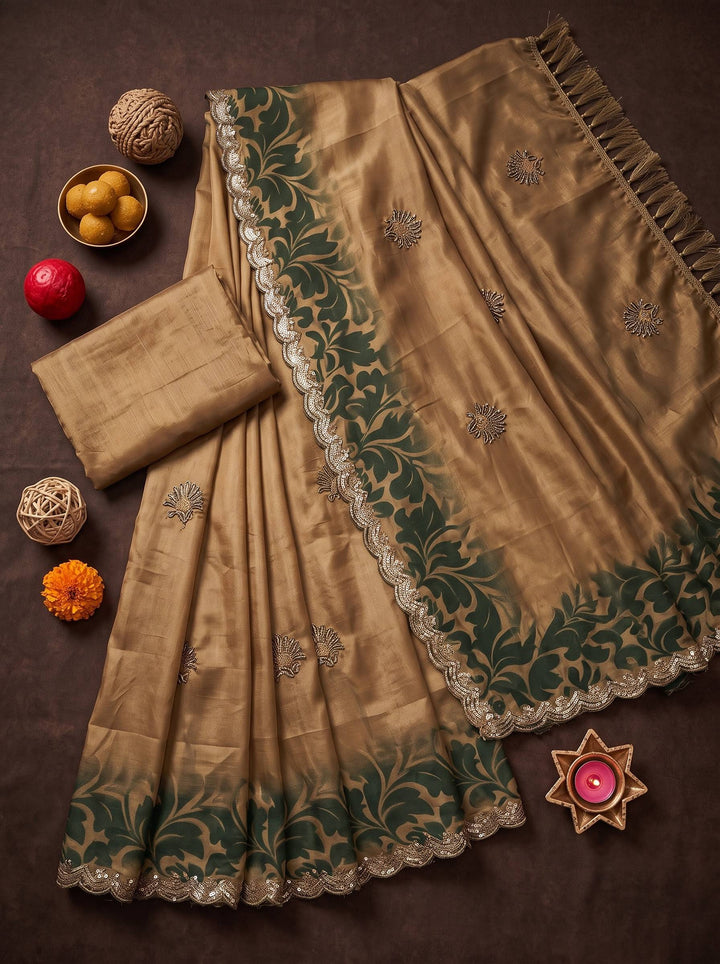 AURA STONE PINK SAREE