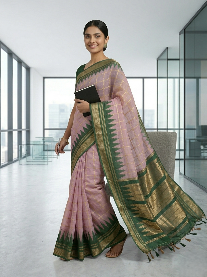 KATPADAR TISSUE SAREE D-3292
