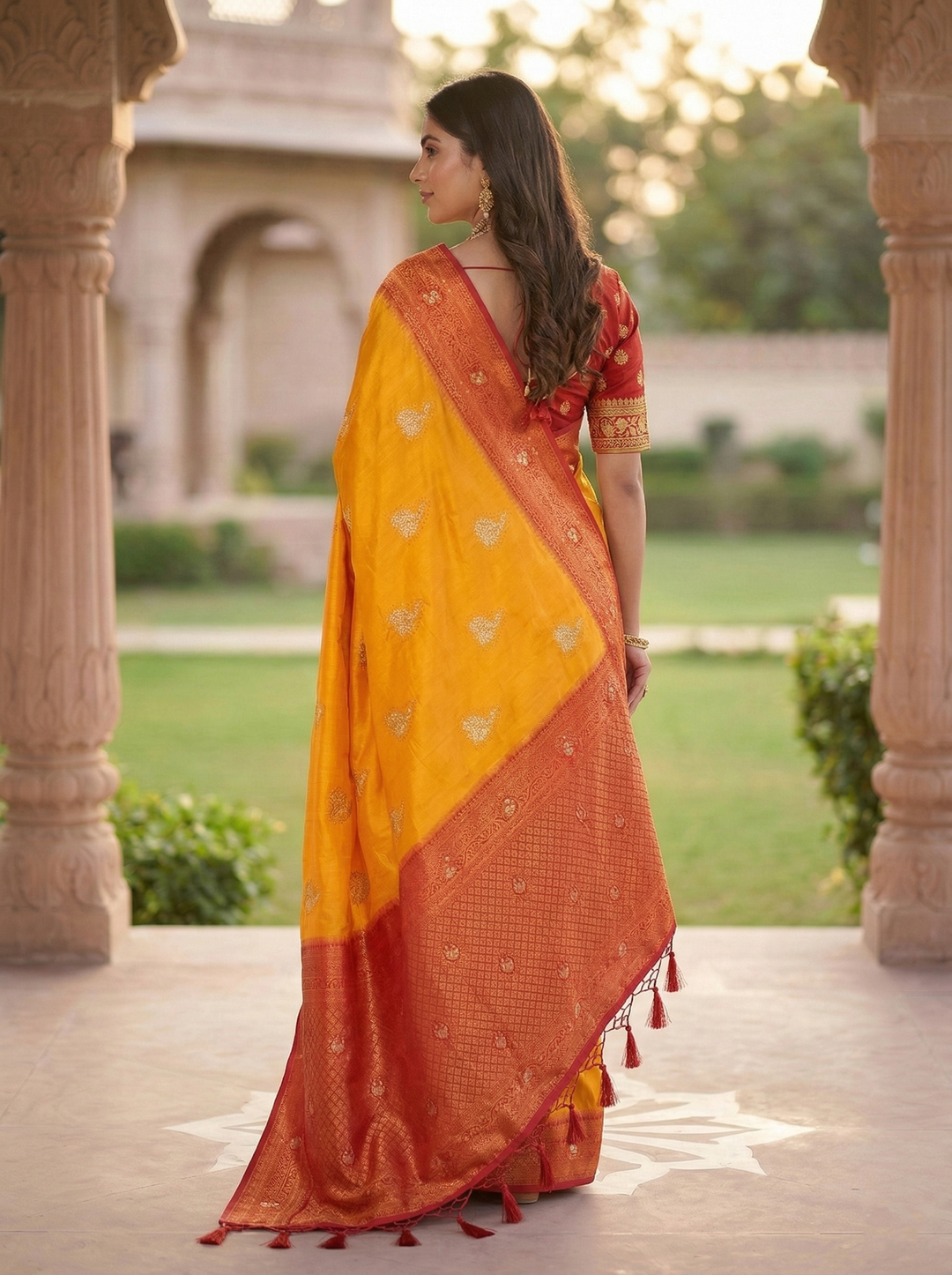 GANAGA SWAROVSKI WORK SAREE 1111