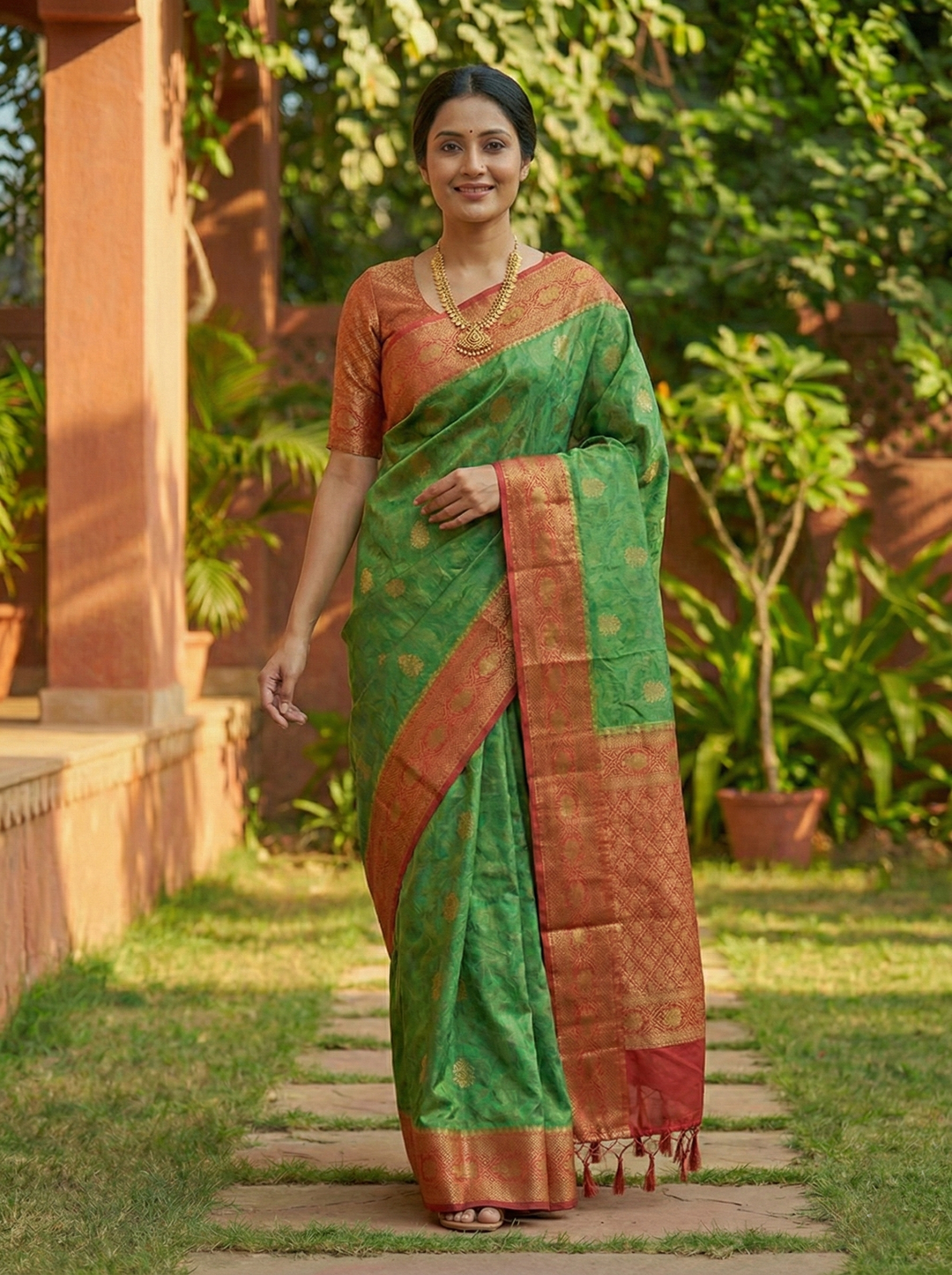 MILLENNIUM SWAROVSKI KATPADAR SAREE