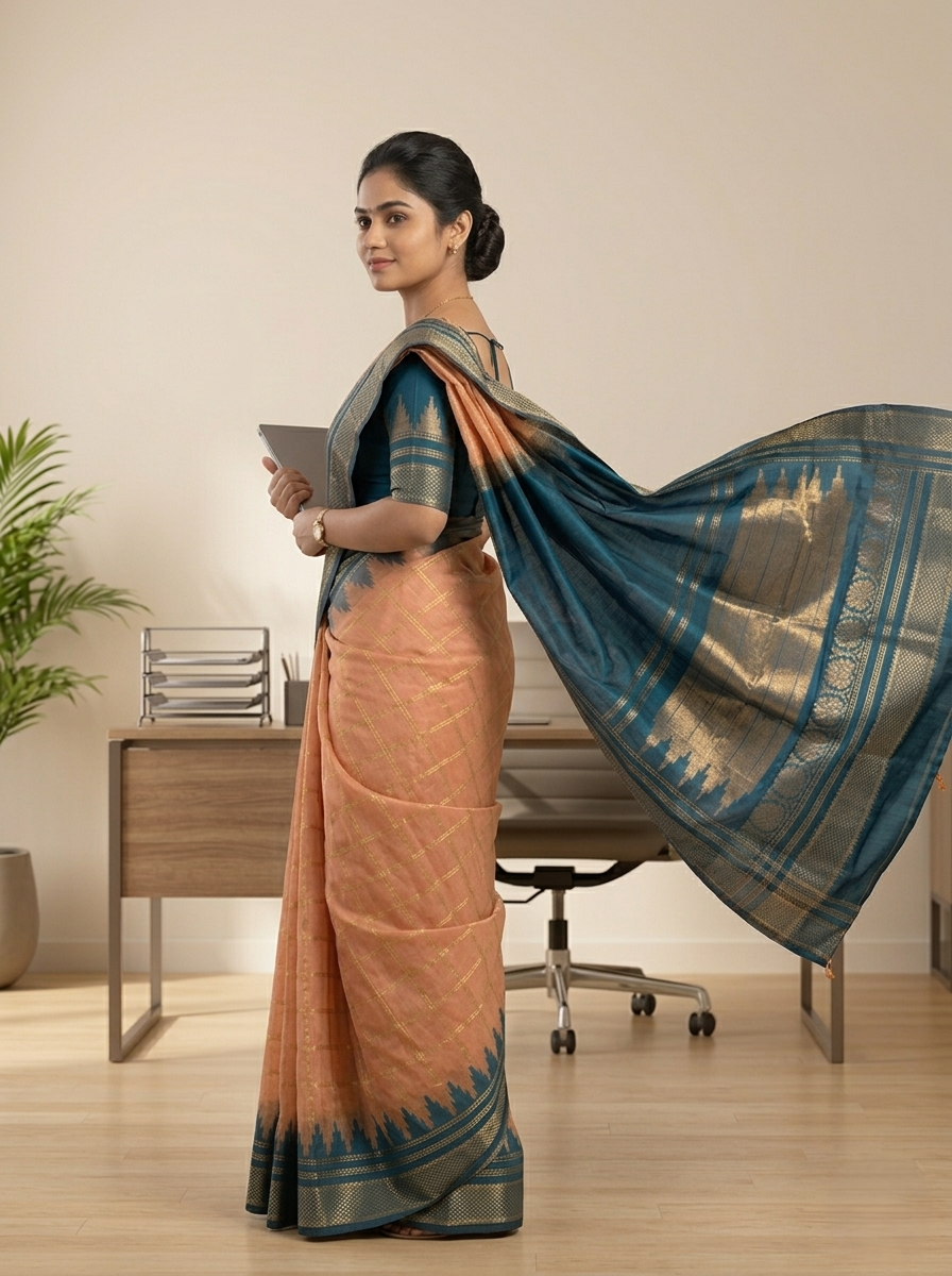 KATPADAR TISSUE SAREE D-3292