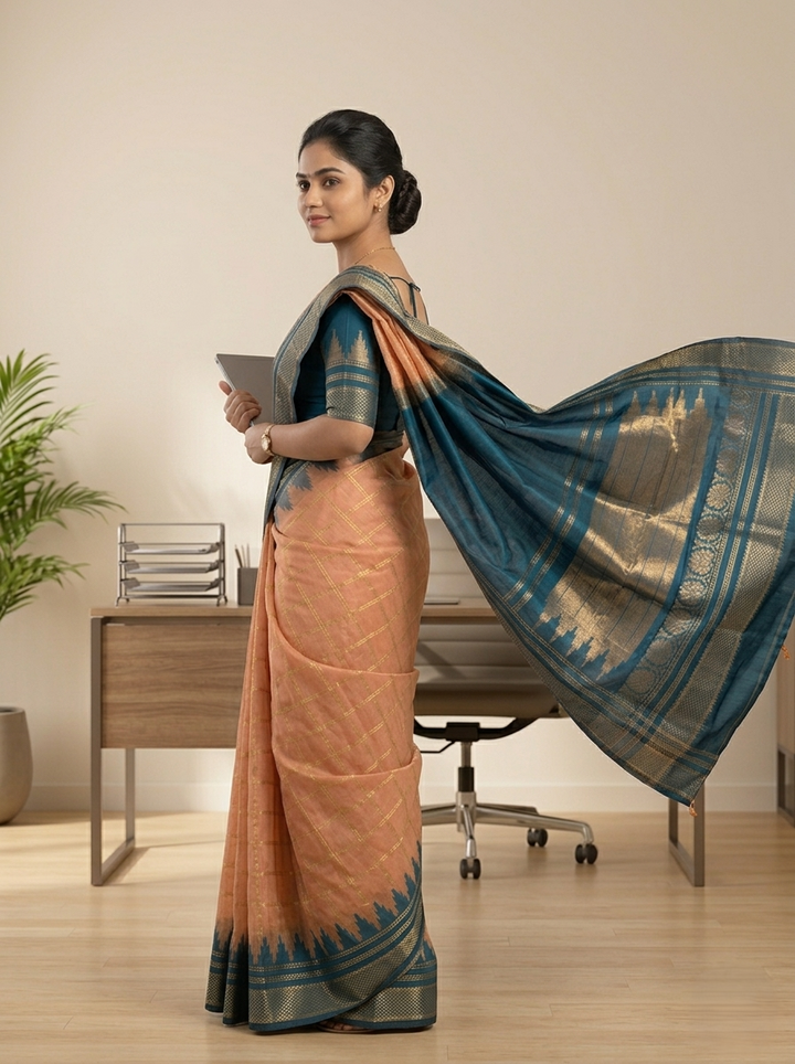 KATPADAR TISSUE SAREE D-3292