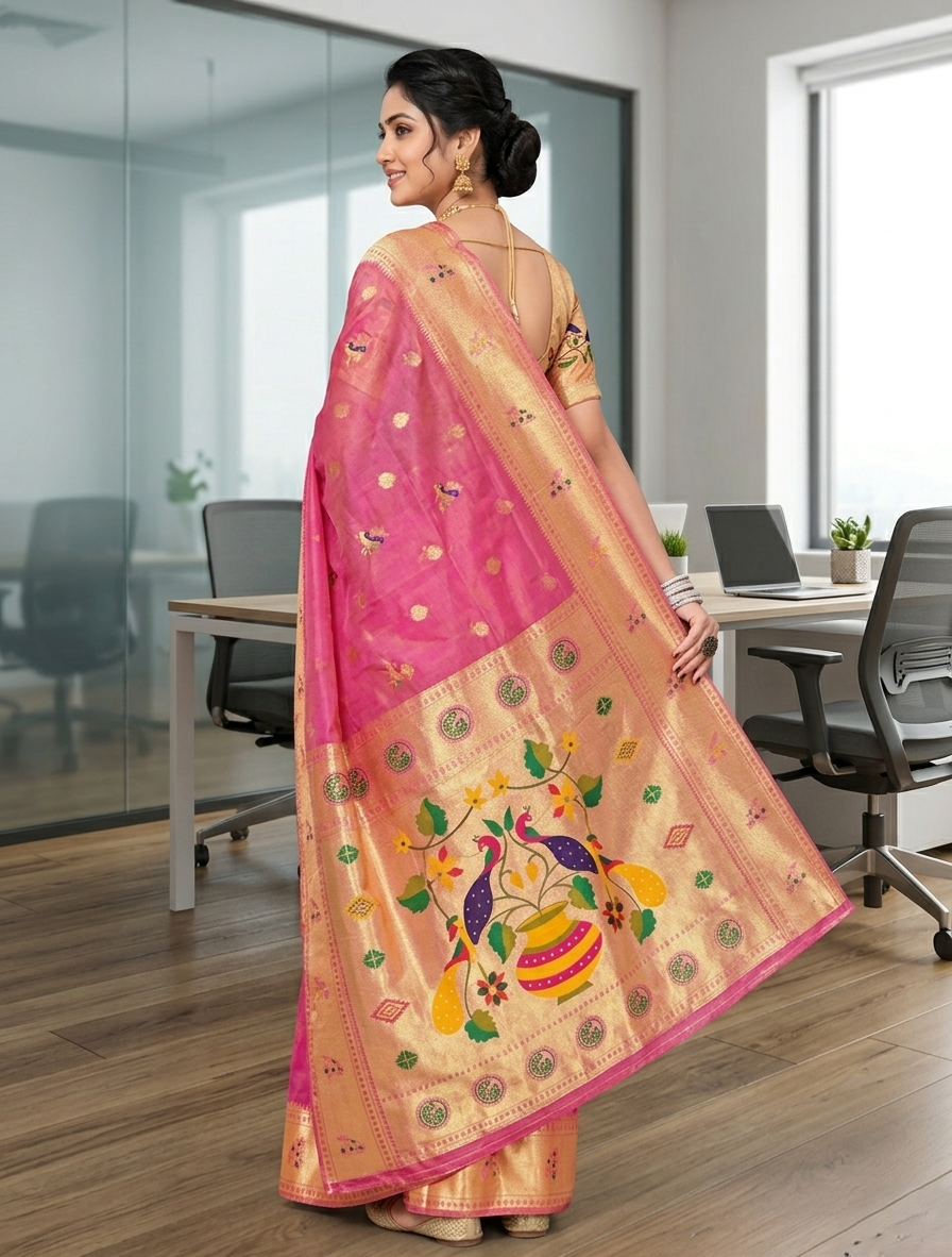 KATPADAR TISSUE SAREE D-795