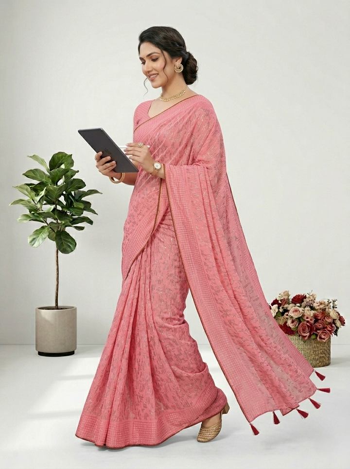 MALTI DAIMOND PRINTED SAREE
