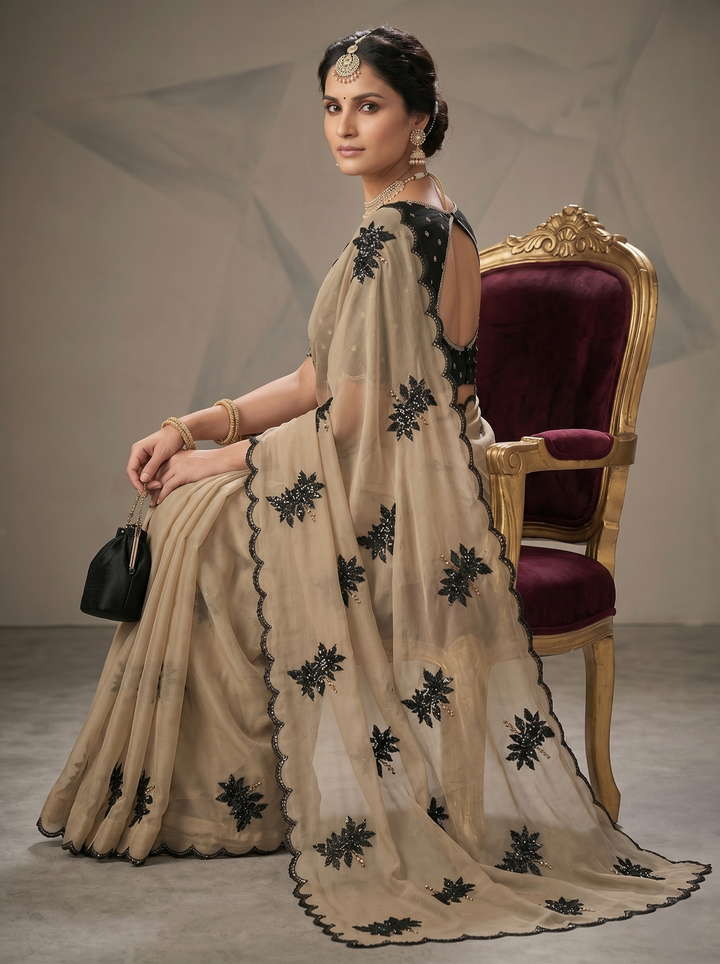 Golden Grace Saree
