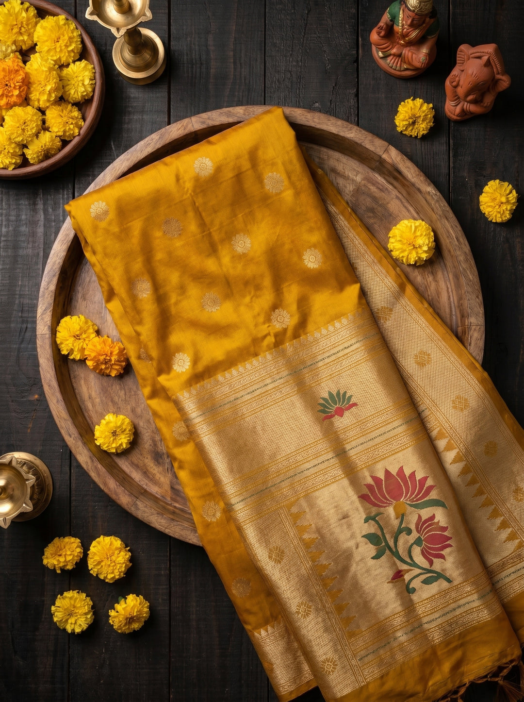Rajhani Silk Lotus Saree