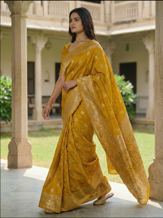 MADHURIMA RICH PALLU COTTON SAREE
