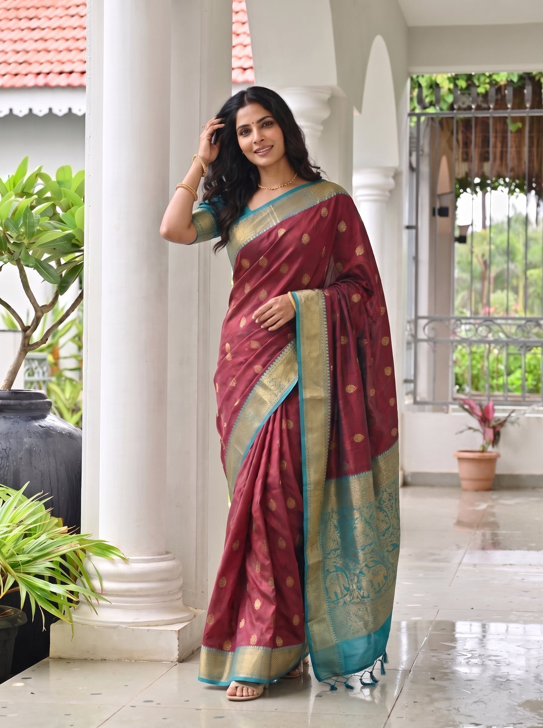 Ganga Pallu Silk Saree