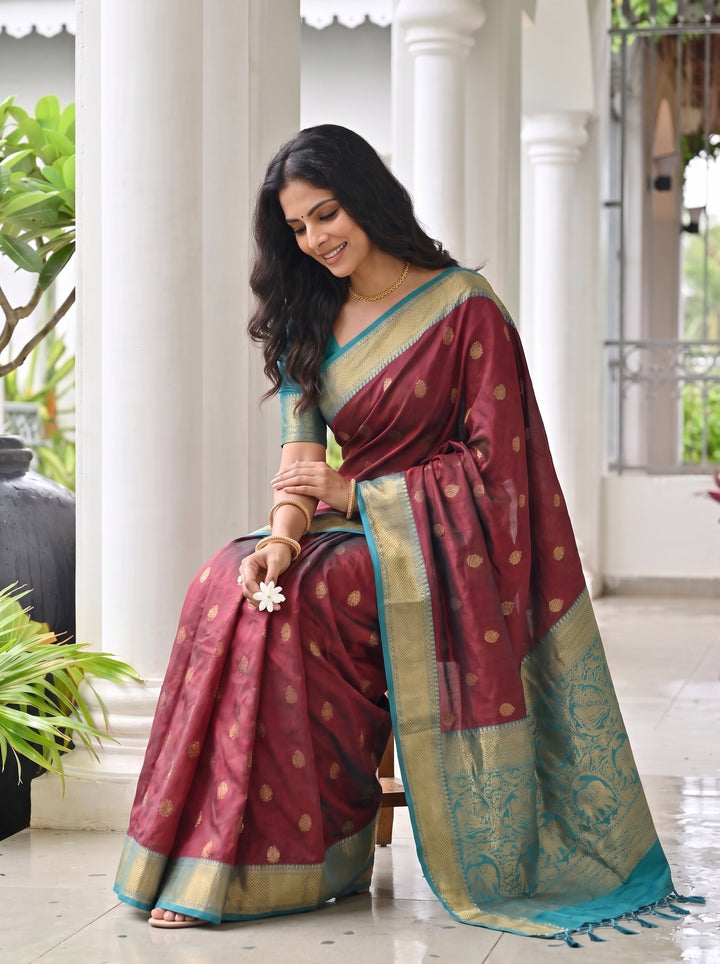 Ganga Pallu Silk Saree