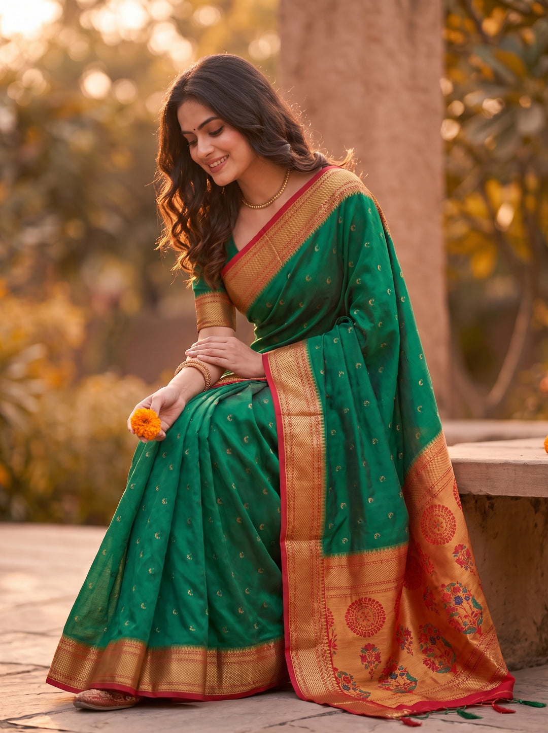 Chandrika Paithani Saree