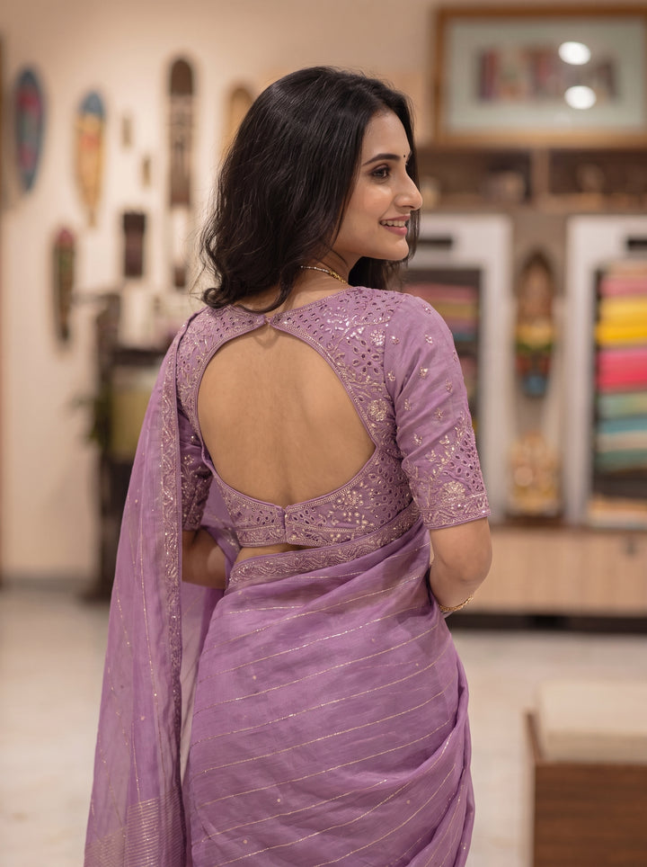 Swarovski Work Saree