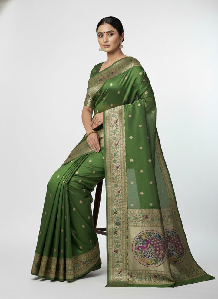 Rajhani Silk Sparking Flower Saree