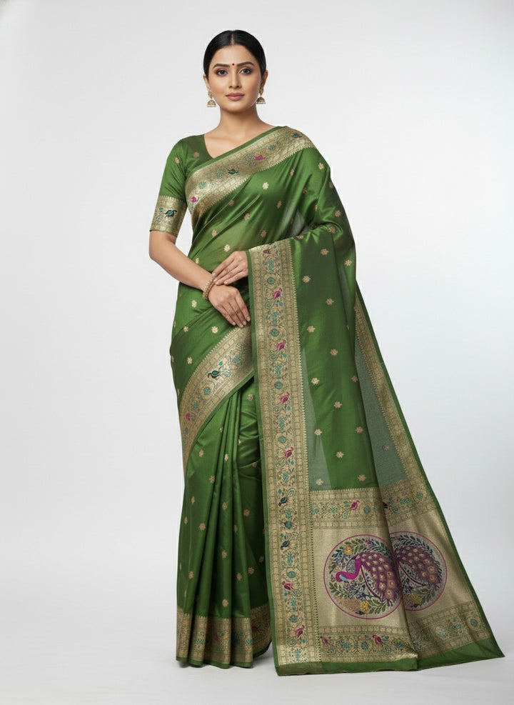 Rajhani Silk Sparking Flower Saree