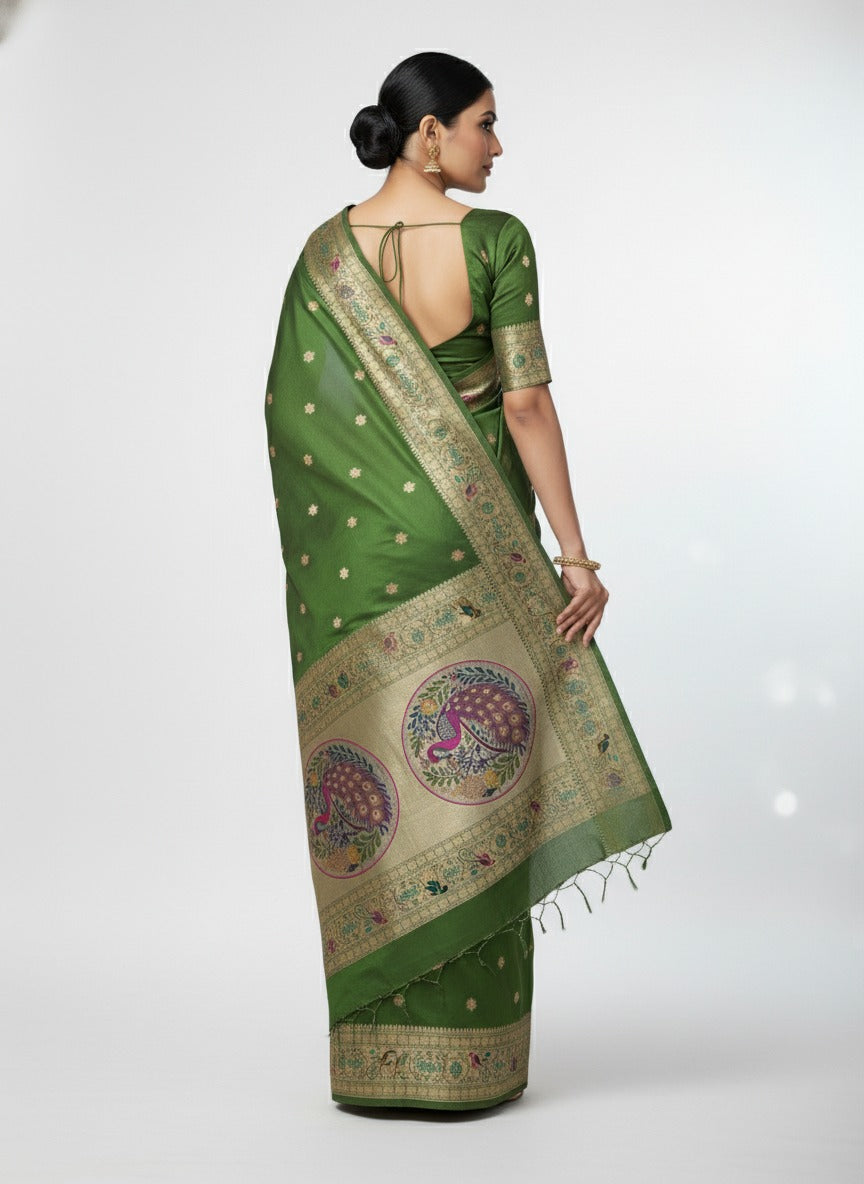 Rajhani Silk Sparking Flower Saree