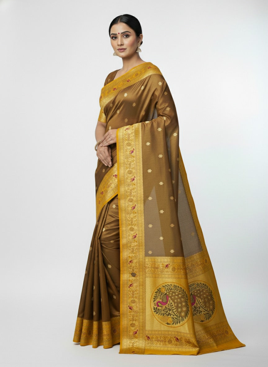 Rajhani Silk Sparking Flower Saree
