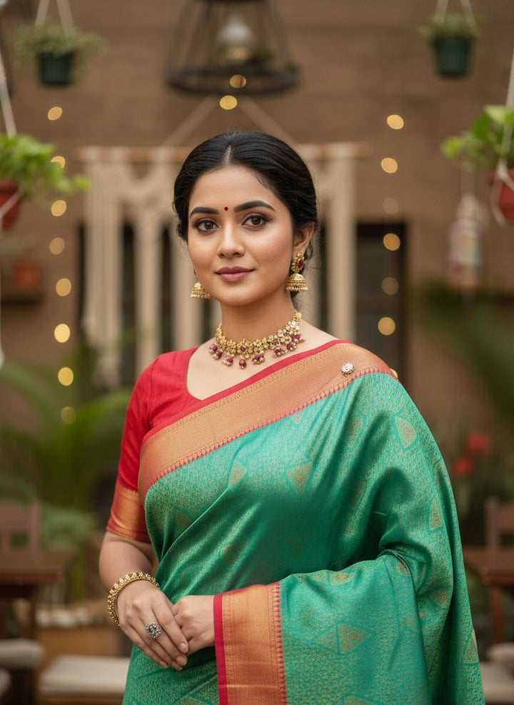 REKHA SWAROVSKI WORK KATPADAR SAREE
