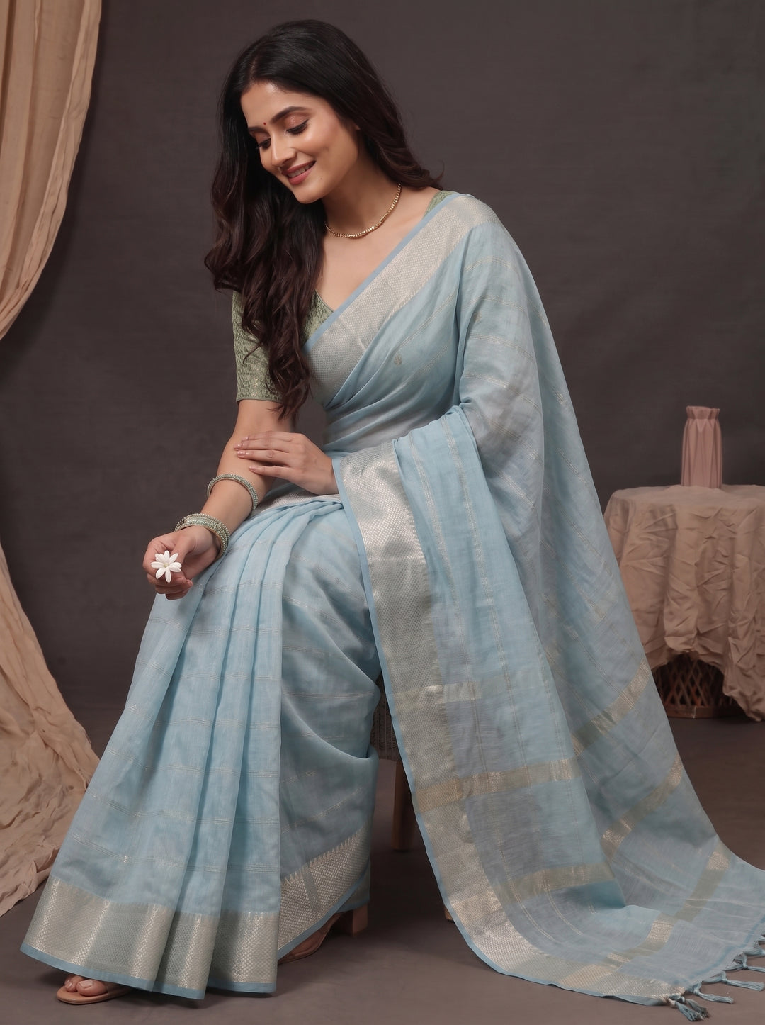 Checks Khatli Saree