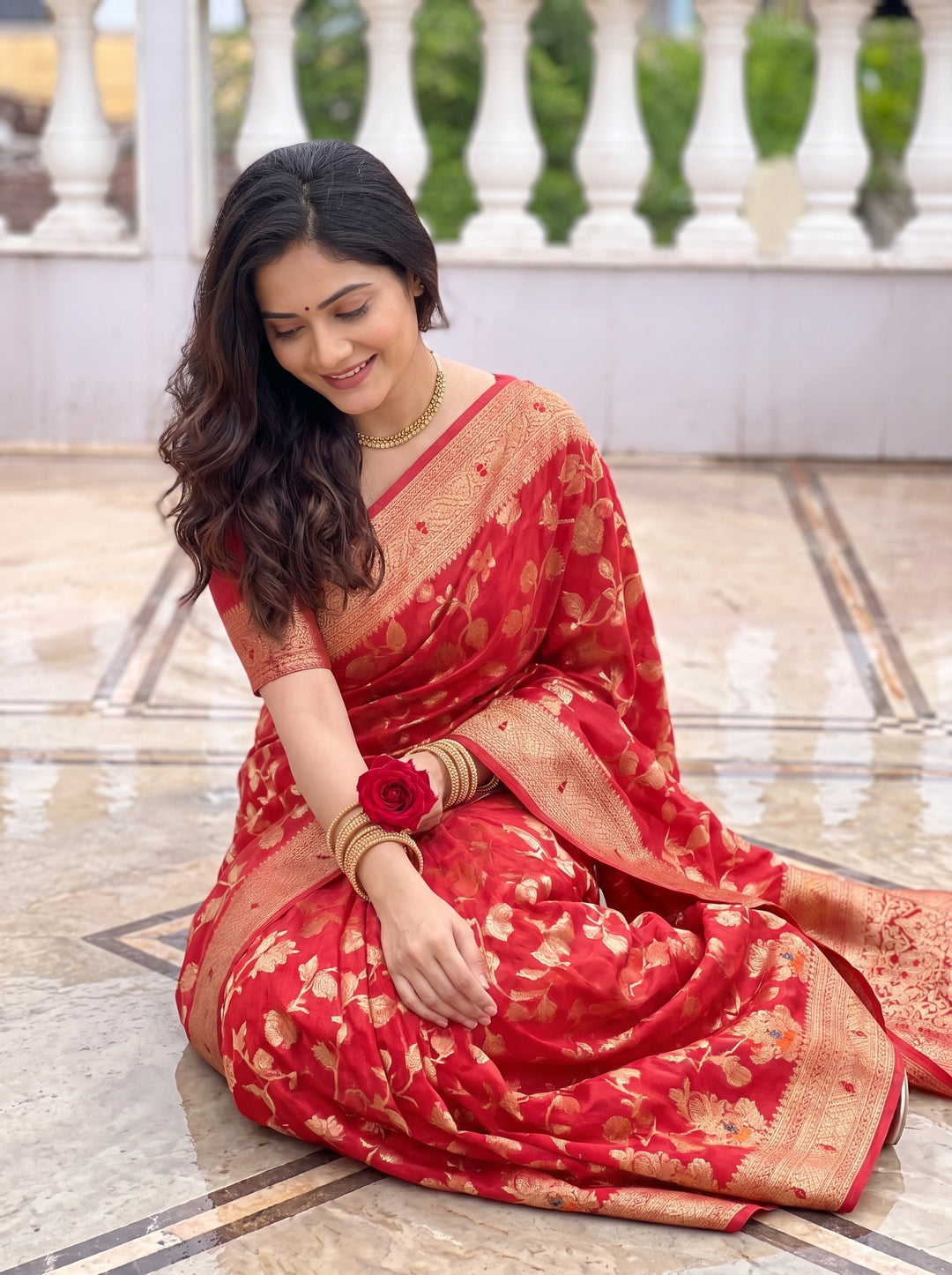 Kundan Saree