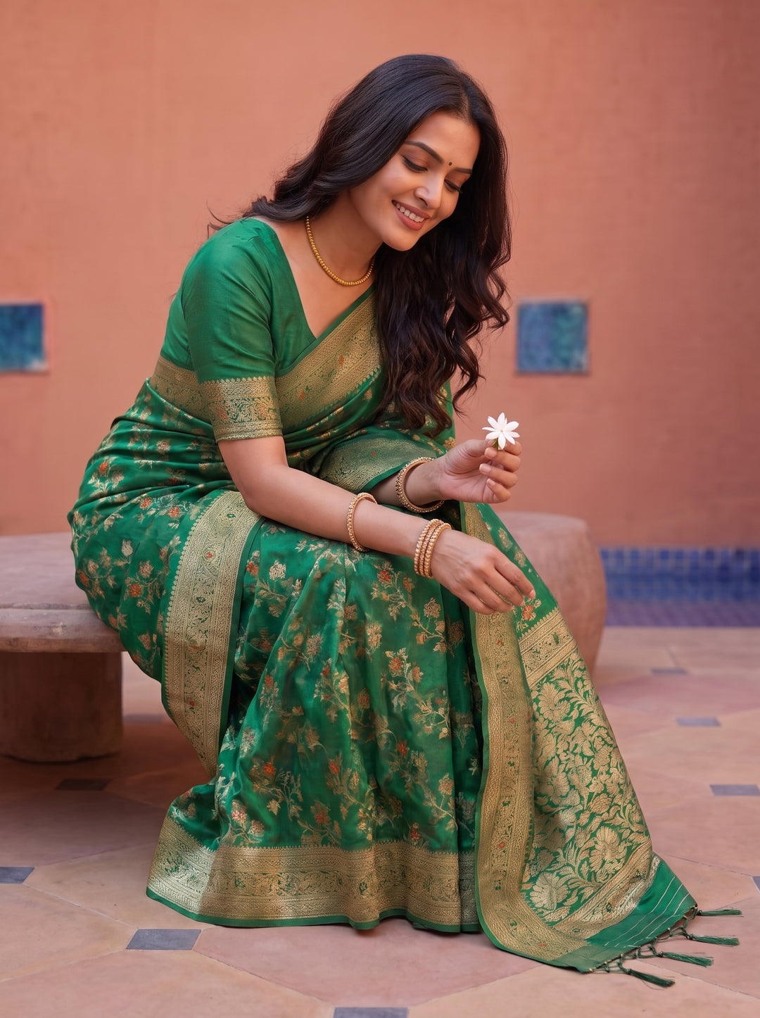 Kundan Saree
