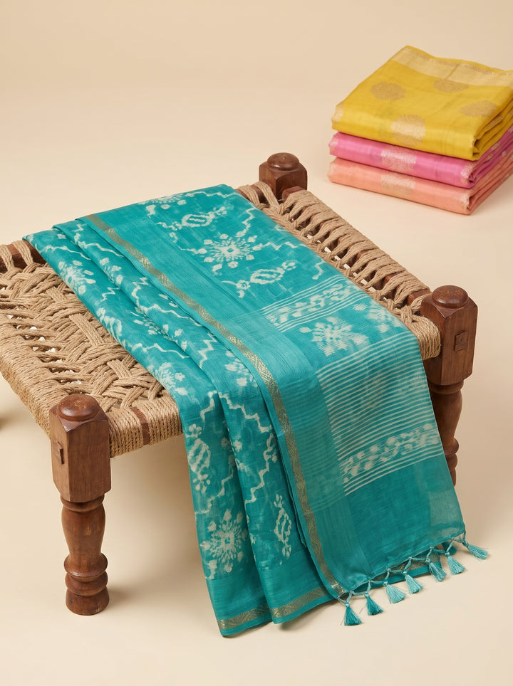 Ink Blossom Saree