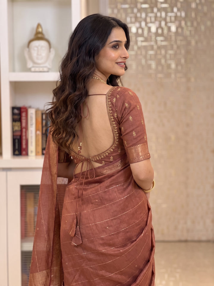 Swarovski Work Saree