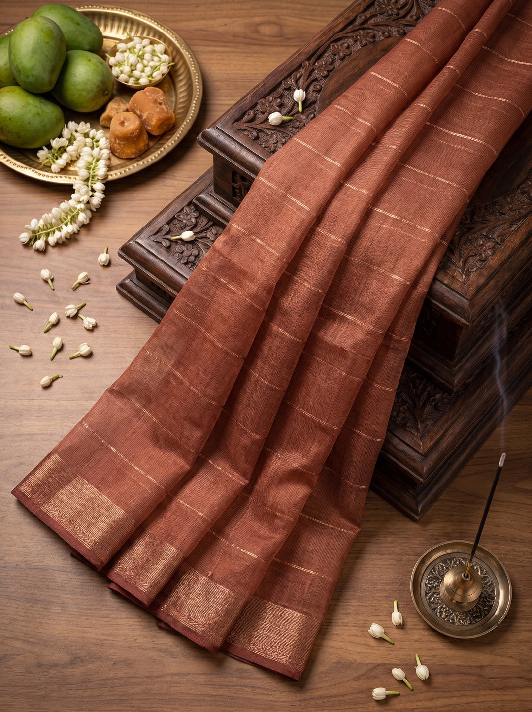 Swarovski Work Saree