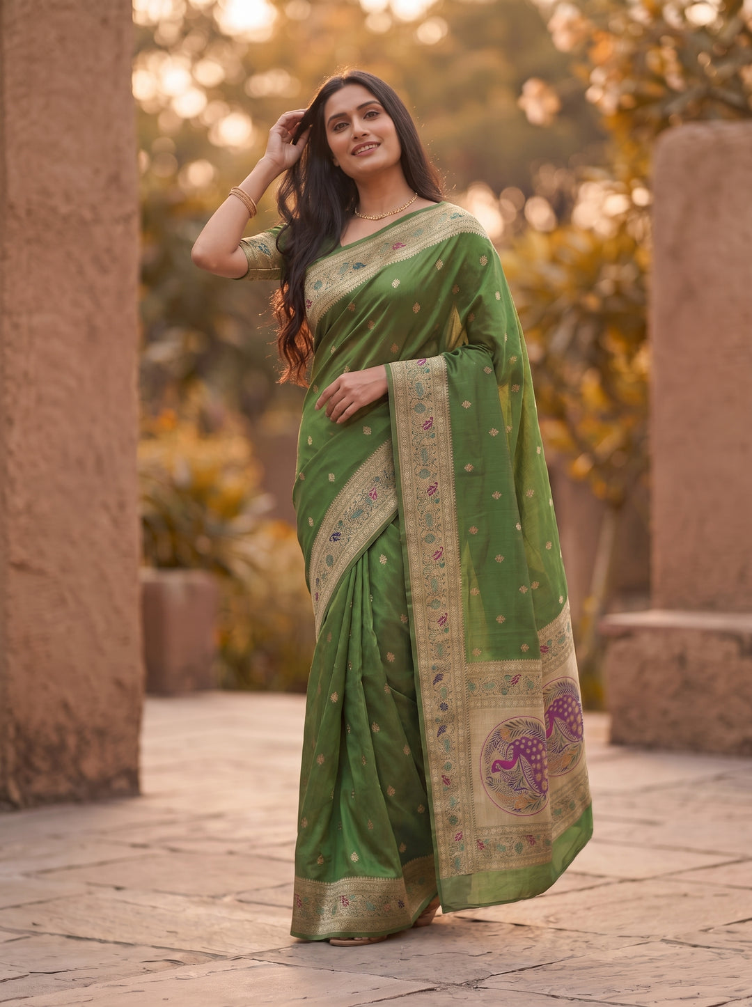 Rajhani Silk Sparking Flower Saree