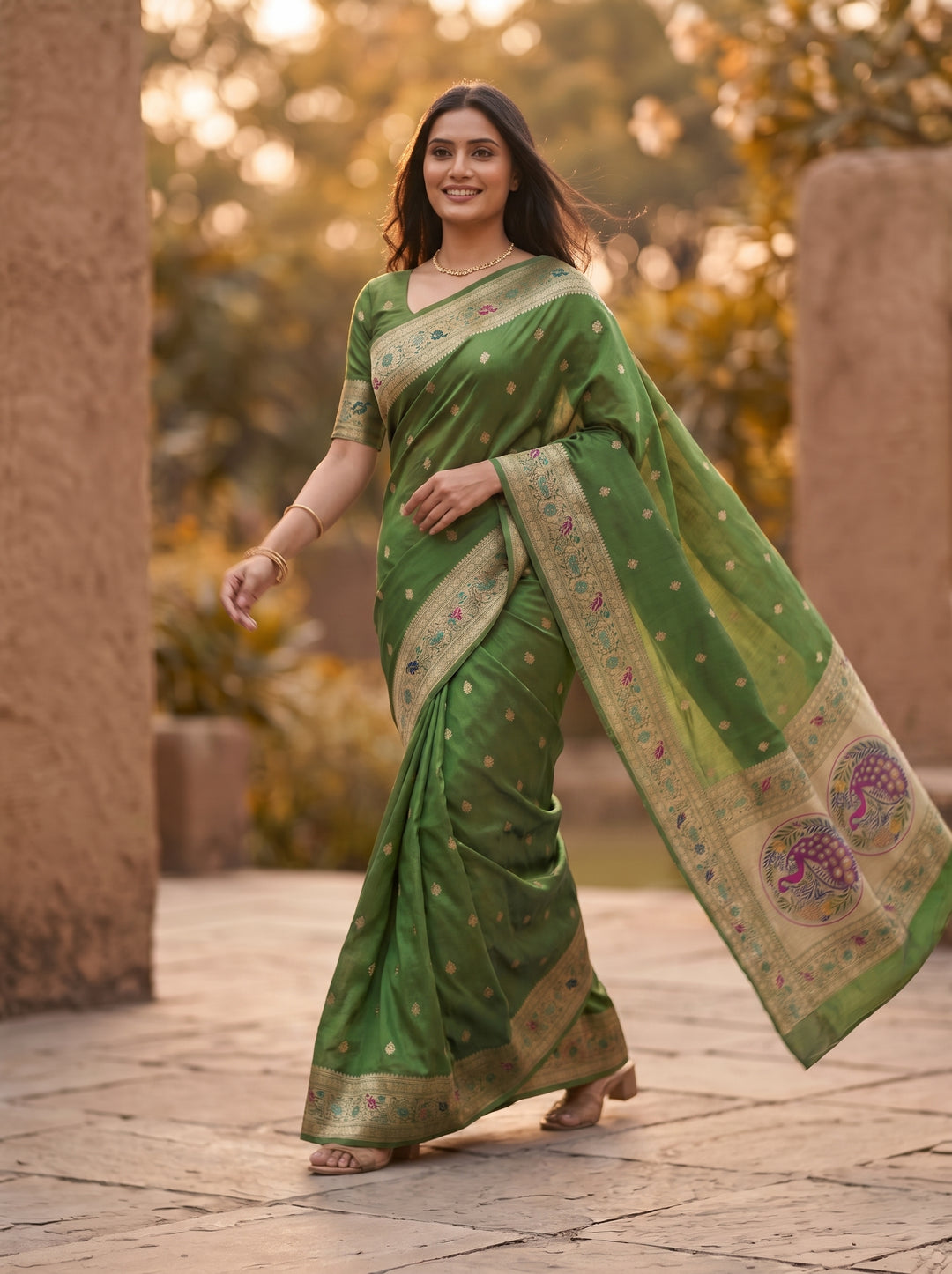 Rajhani Silk Sparking Flower Saree