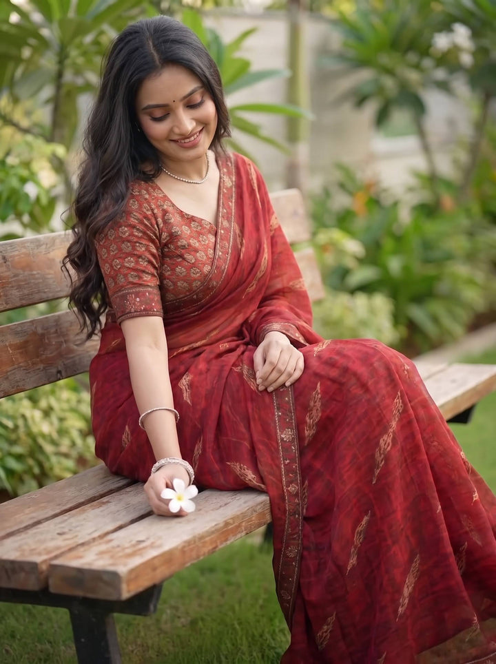 Peony Pop Saree