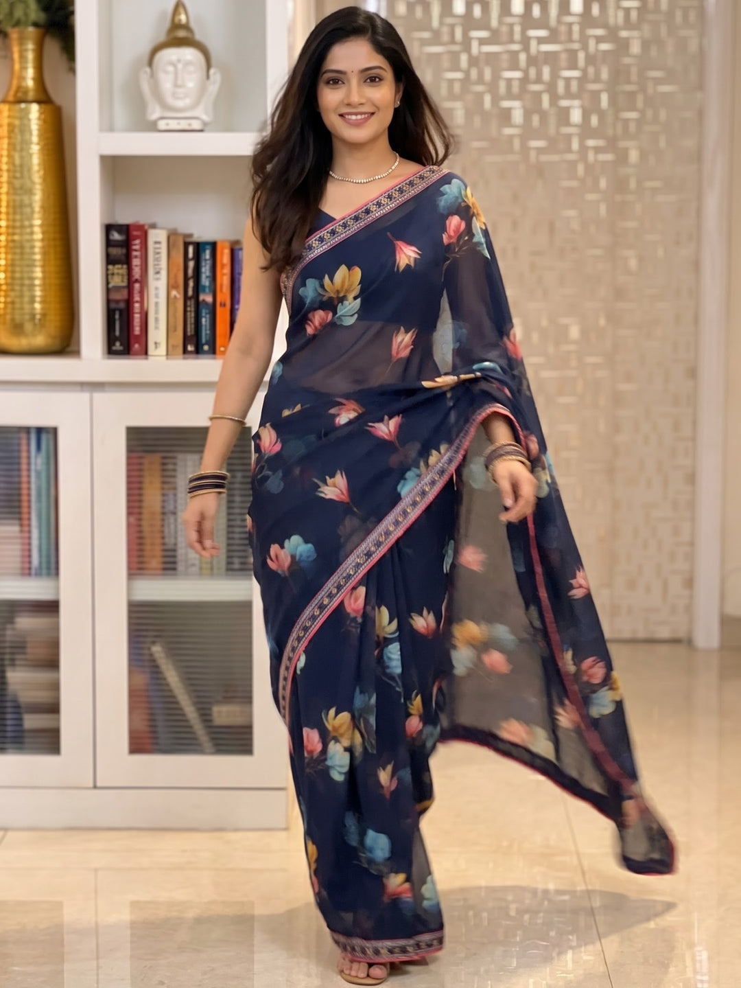 Ocean Breeze Saree
