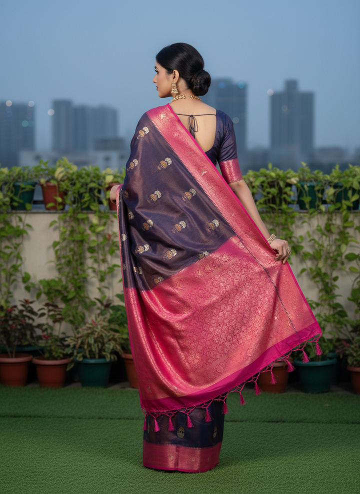 MILLENNIUM SWAROVSKI KATPADAR SAREE