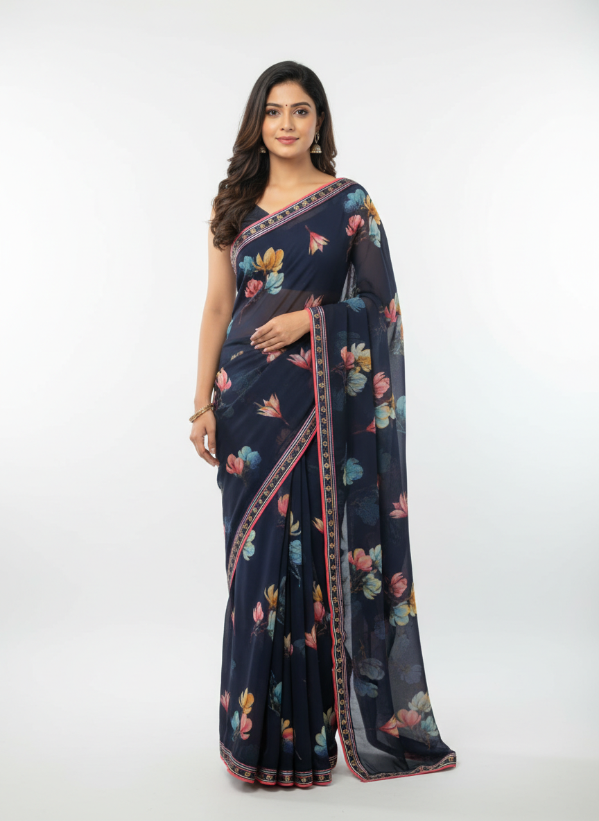 Ocean Breeze Saree