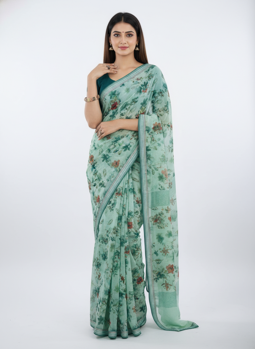 Serene Silhouettes Saree