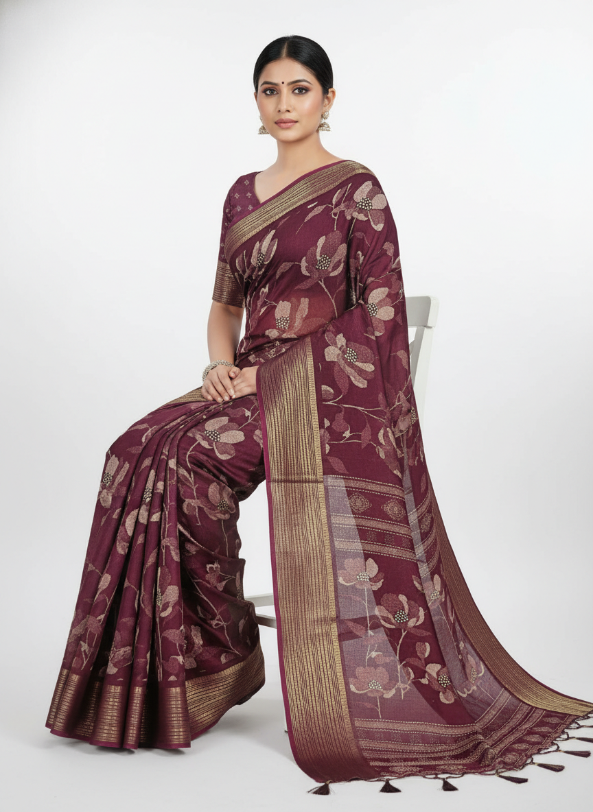Ink & Elegance Saree