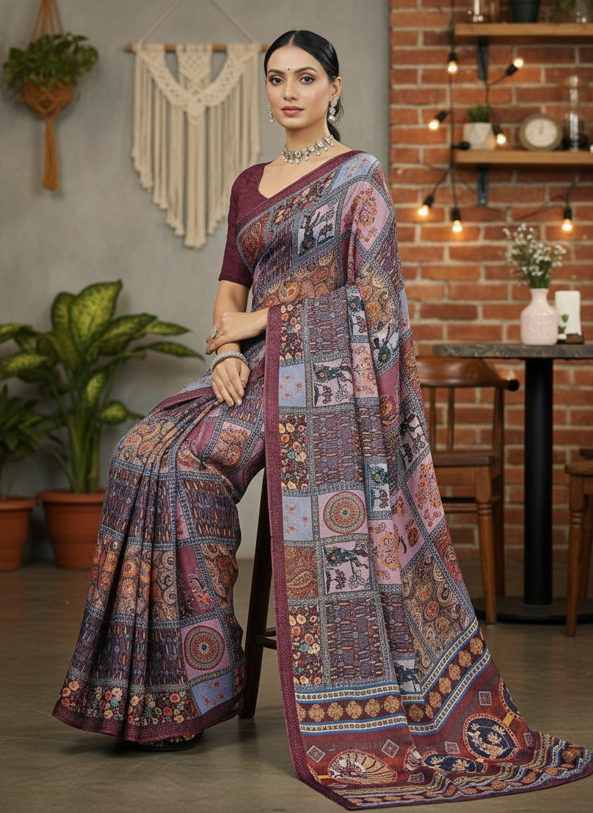 SHISH PRINTED SAREE