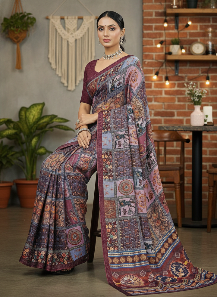 SHISH PRINTED SAREE