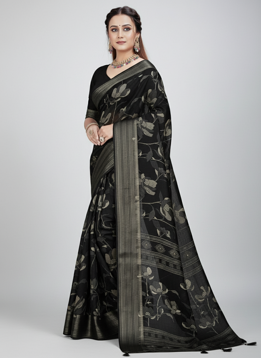 Ink & Elegance Saree