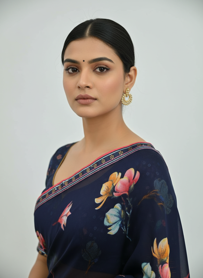 Ocean Breeze Saree