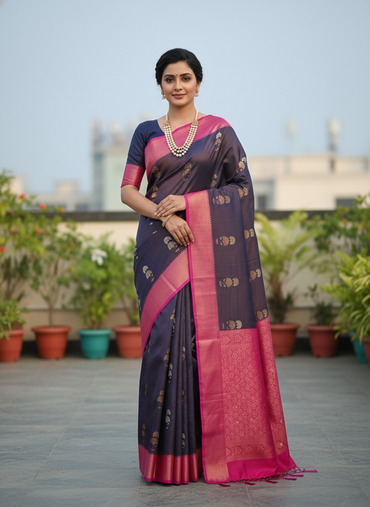 MILLENNIUM SWAROVSKI KATPADAR SAREE