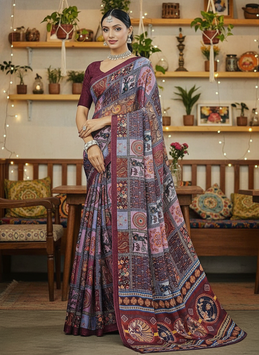 SHISH PRINTED SAREE
