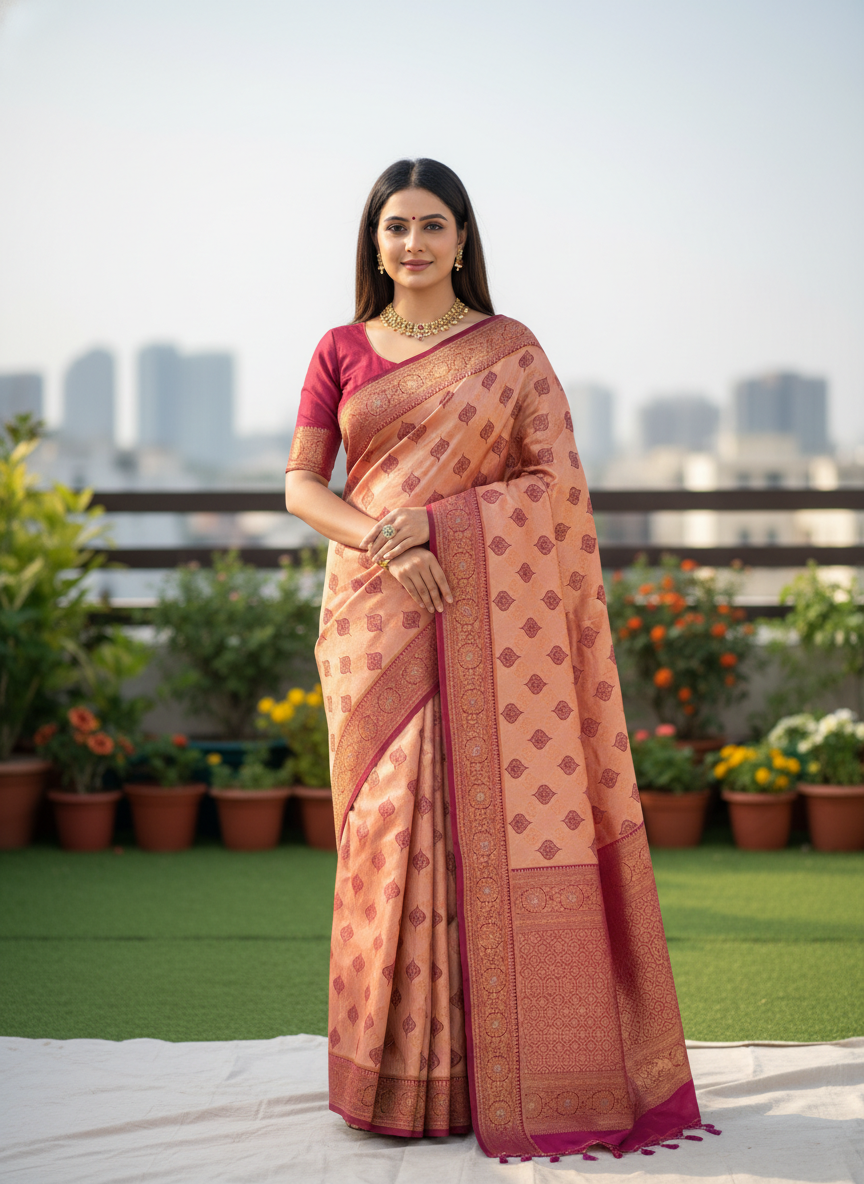 GANAPATI SWAROVSKI SOUTH INDIAN SAREE