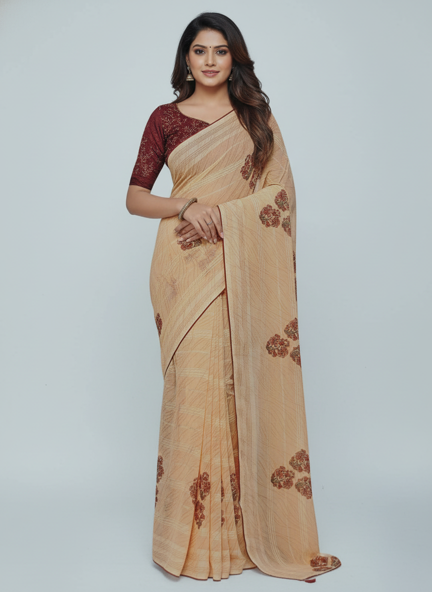 KALAM KARI PRINTED SAREE
